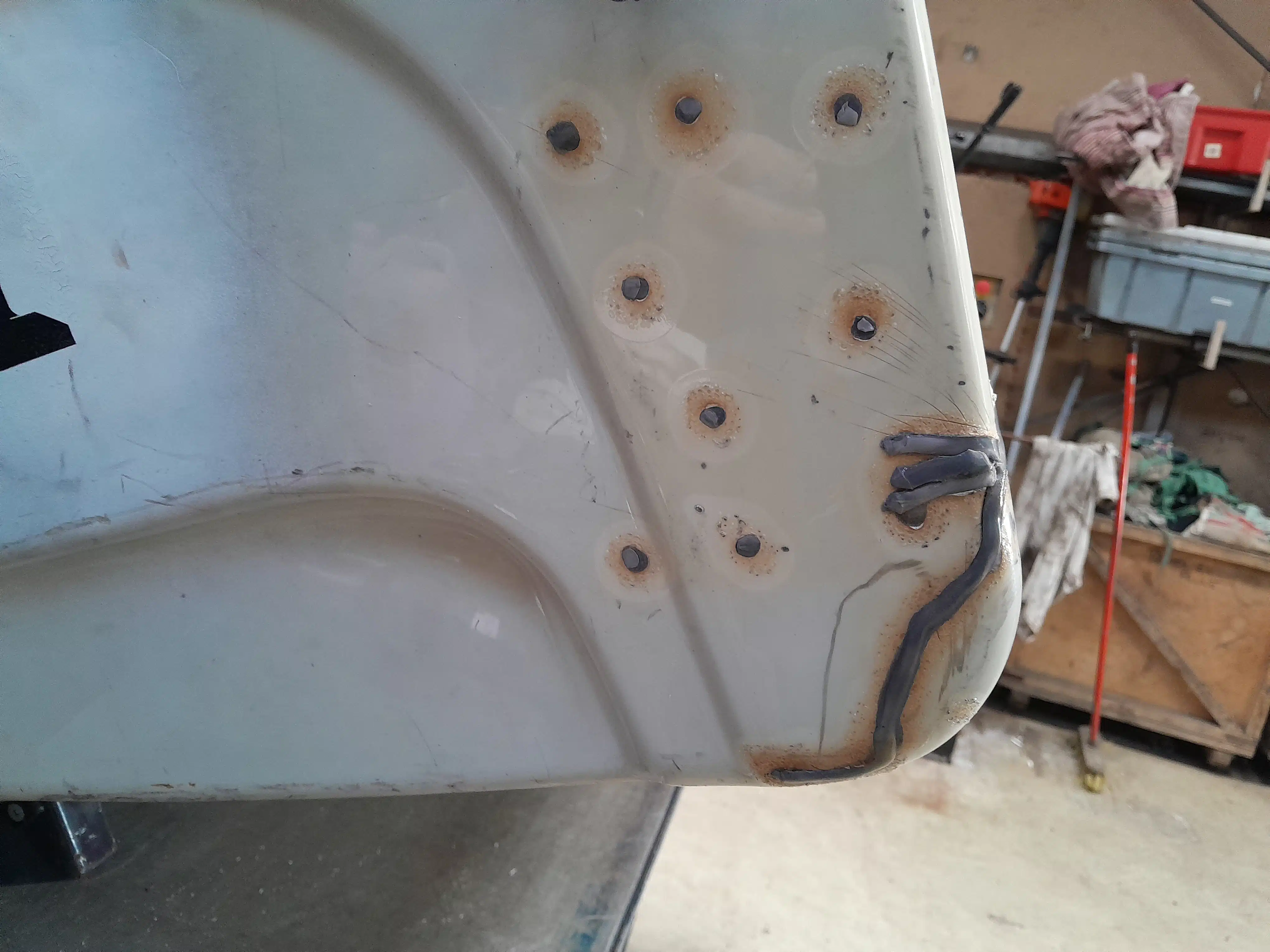 Capot gauche après Machine outil Fischer 2